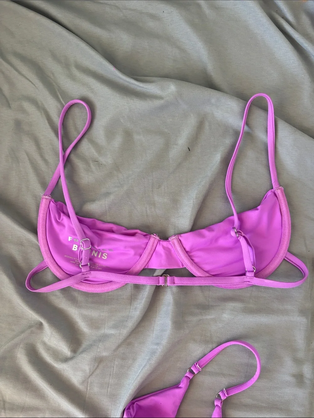Frankie's Bikinis Passionfruit Purple Underwire Bikini Set